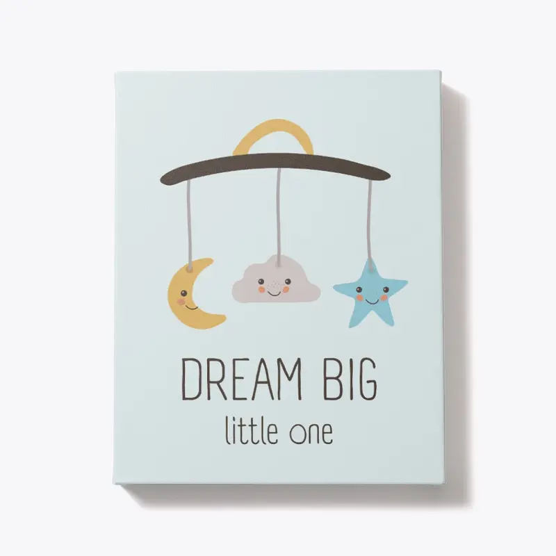Dream Big | Portrait Canvas Gift for Kid