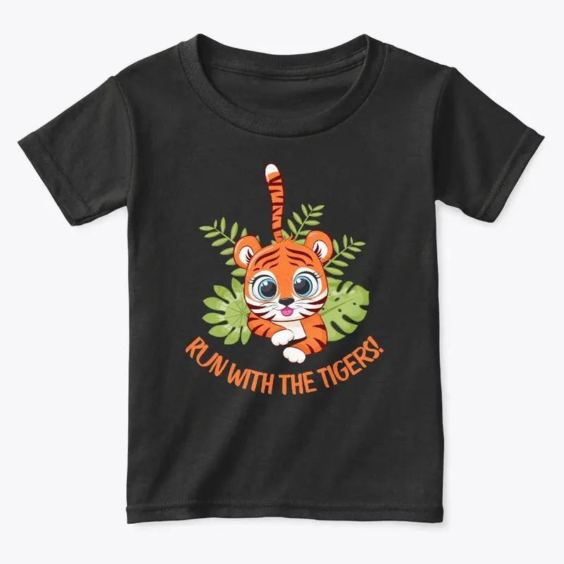 Run with the Tigers! - Funny Tee for Kid