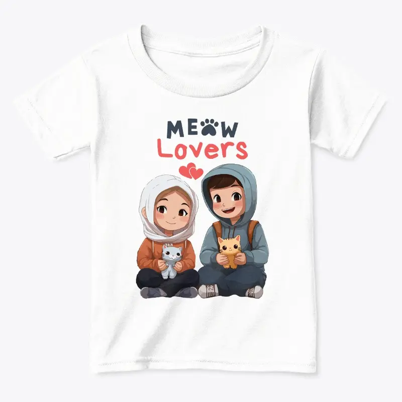 Meow Lover - Classic Tee Gift for Kids
