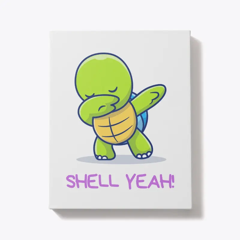 Shell Yeah! - Canvas Print Gift for Kids