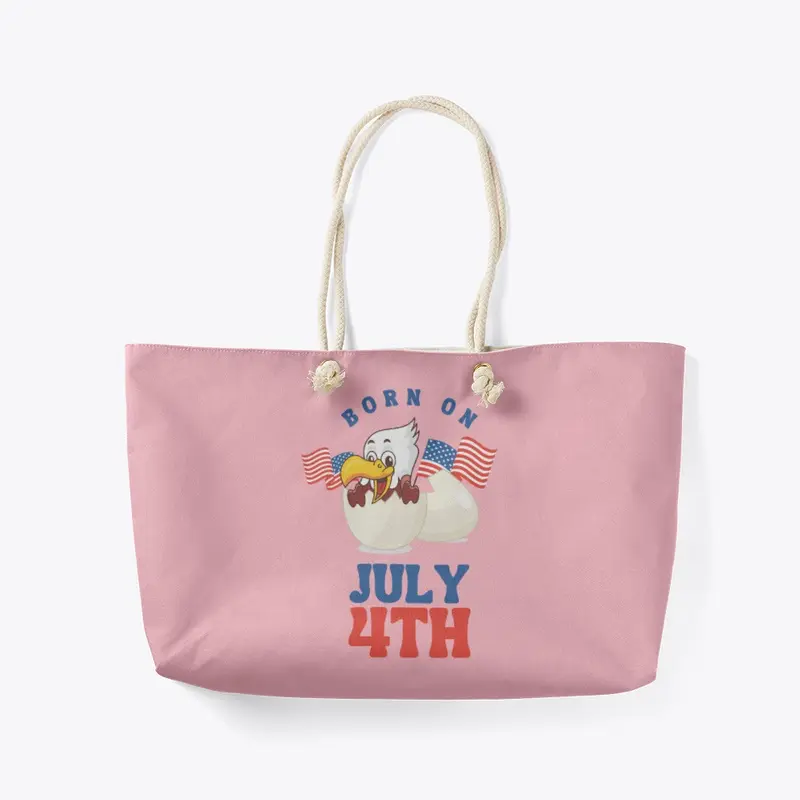 Born on July 4th | Tote Bag