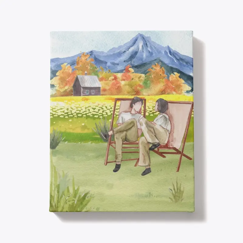 Couple in Nature | Portrait Canvas